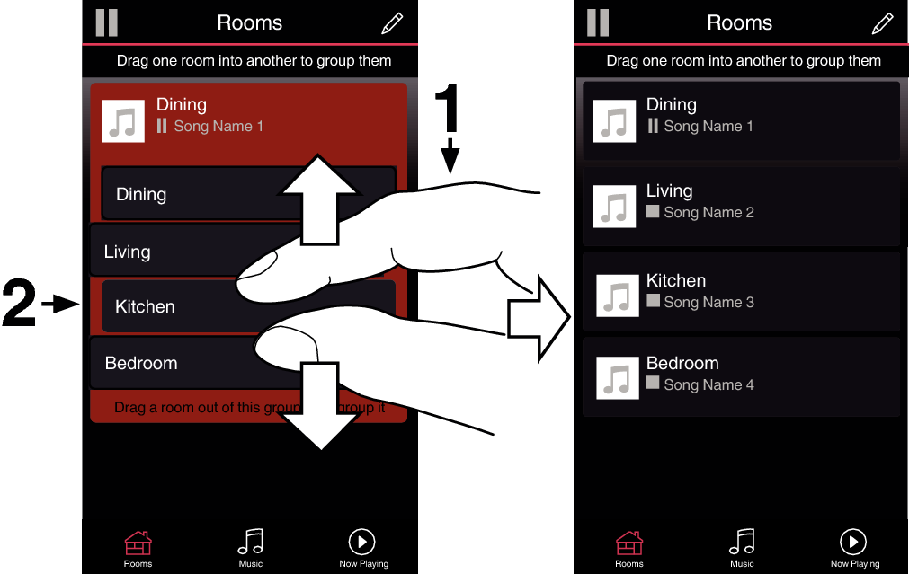 Ungrouping All room